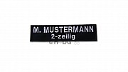 Namensband zum Aufkletten, 12 x 3 cm in verschiedenen Farbkombinationen