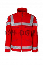 BRK-Wasserwacht-Softshelljacke, rot, einzippbar in Art. 0903008