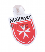 Malteser-Autoplaketten f&uuml;r Scheibe oder K&uuml;hlergrill