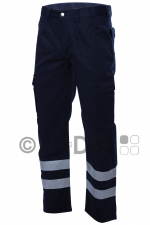 Herren-Einsatzhose marineblau (325 g/m²) mit Handytasche, Dehnbund und Stifttasche