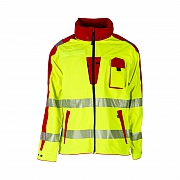 TITANIA Stretch-Hardshelljacke, leuchtgelb/rot