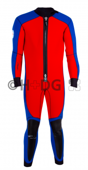 BRK-Wasserwacht-Neoprenanzug 'Rescue', Herren, rot/blau, ohne Kopfhaube