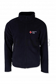 DRK-Microfleecejacke, navy, Kompaktlogostick Brust