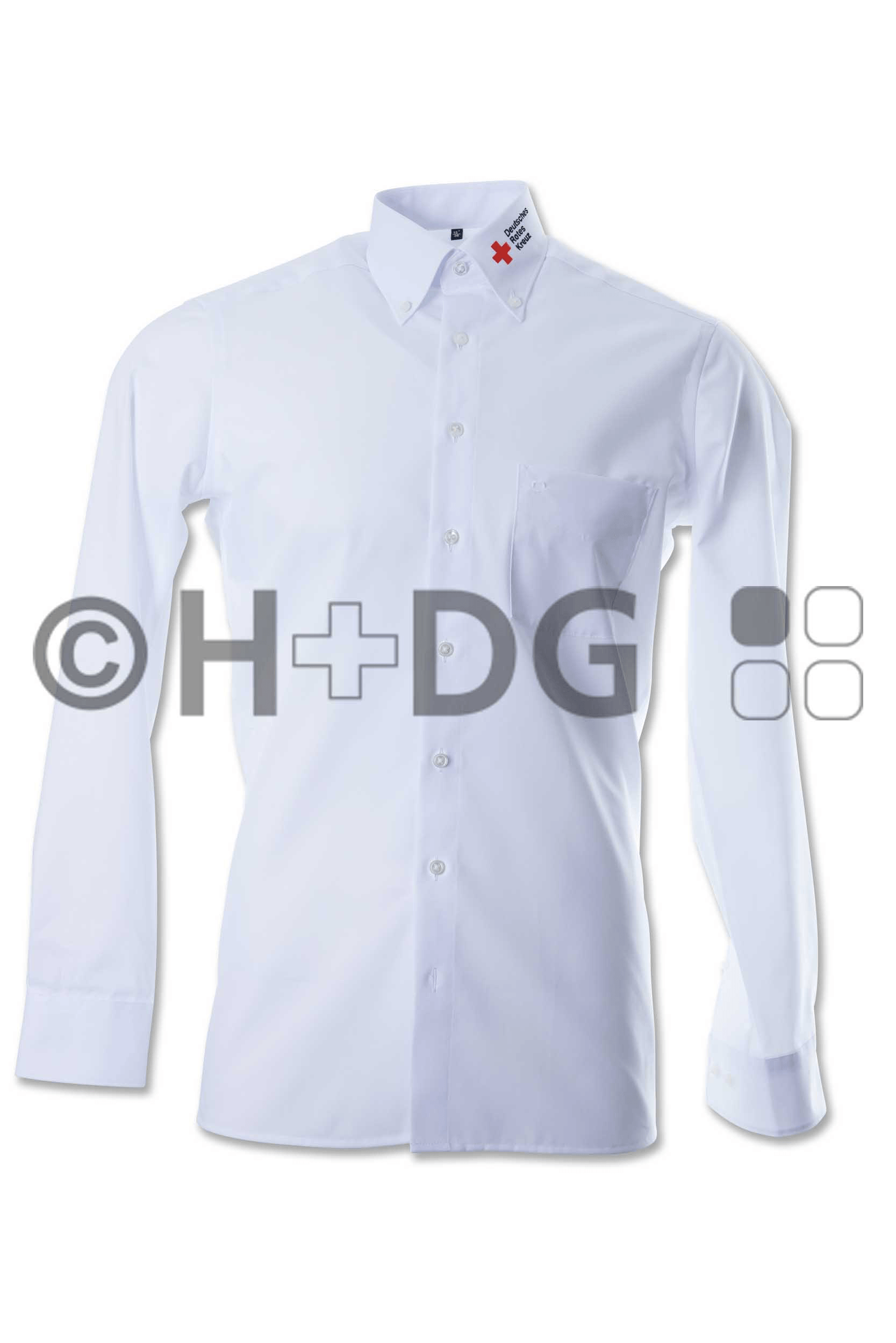 DRK-Olymp-Businesshemd Luxor (modern fit) weiß, 1/1-Arm oder 1/2-Arm | H+DG