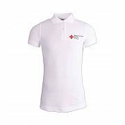 BRK-Damen-Poloshirt, wei&szlig; mit Kompaktlogostick