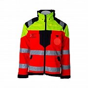 2-Lagen-COMFORT-Jacke RD Rheinland Pfalz, leuchtrot/leuchtgelb/blau