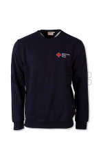 DRK-Sweatshirt, tinte, Mischgewebe 50/50 Kompaktlogostick