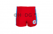 DRK-WW-Kinder-Retro-Badeshorts, rot/blau