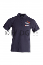 Malteser-HKW-Damen-Poloshirt, dunkelblau HKW-Logo Brust + Rücken