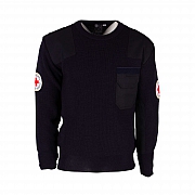 DRK-Strick-Pullover, dunkelblau/marine
