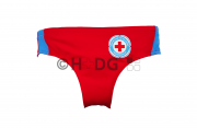 DRK-WW-Kinder-Badehose, rot/blau