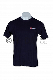 Malteser-T-Shirt, navy, 1 Logo auf Brust links