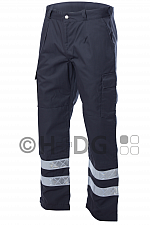 Herren-Einsatzhose DRK 2012 grau, 2 Reflex mit Kniepolstertasche