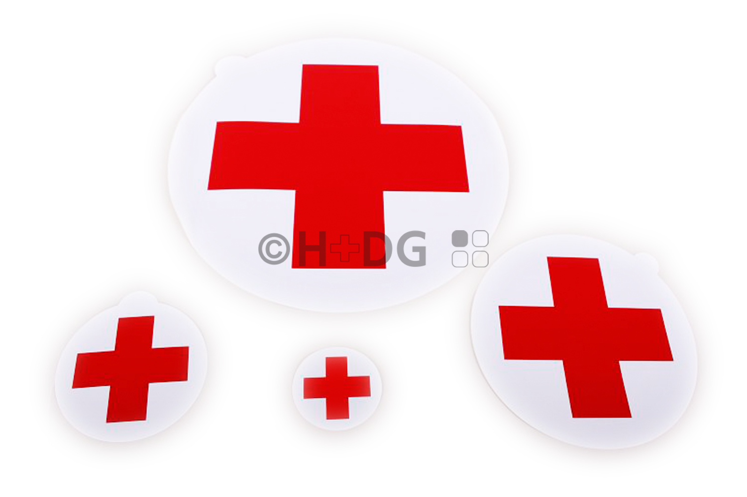 reflektierender Aufkleber Schutzzeichen Rotes Kreuz 