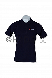 Malteser-Damen-Polo-Shirt, navy je 1 Logo Brust u. Rücken