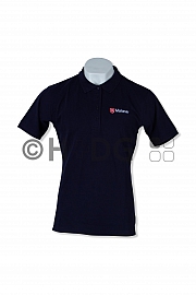 Malteser-Damen-Polo-Shirt, navy je 1 Logo Brust und Rücken
