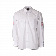 DRK-Pilothemd, weiß, Schultertunnel, 1/1-Arm oder 1/2-Arm