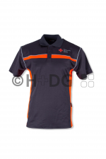 Hüsler Poloshirt DRK grau/leuchtrot