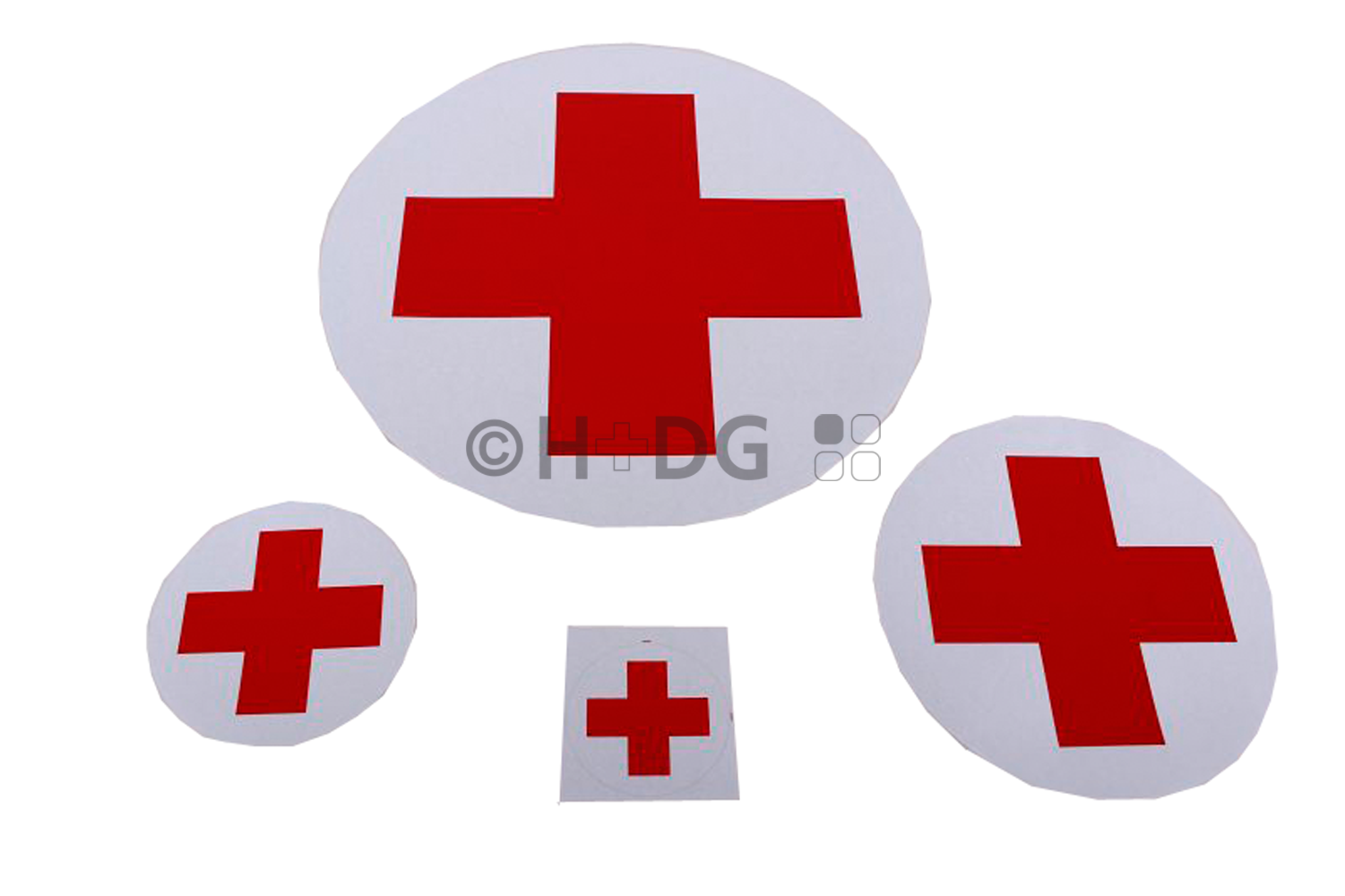 Schutzzeichen Rotes Kreuz reflektierender Aufkleber