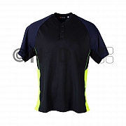 Hüsler Poloshirt Ready blau/leuchtgelb/schwarz