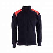 PRO Wear Sweatjacke, RD SH neutral, navy/leuchtrot
