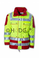 Schutzjacke Profi 20471 leuchtgelb/rot