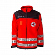 BRK-Softshelljacke Bereitschaften leuchtrot/grau