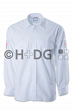 DRK-Pilothemd, weiß, Schultertunnel, 1/1-Arm oder 1/2-Arm