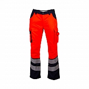 COMFORT-Stretchhose, leuchtrot/marine 2 Reflex