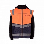 Malteser-Kennzeichnungsweste orange/navy, KA,