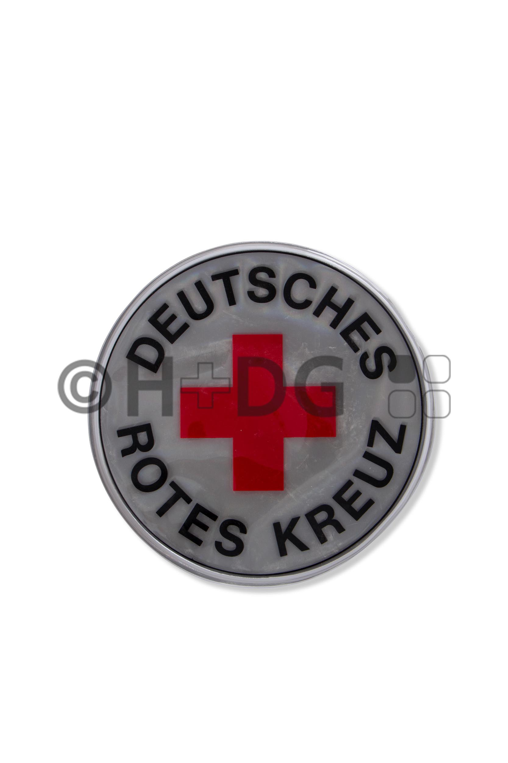 DRK Deutsches Rotes Kreuz Rundlogo reflektierender Aufkleber 