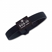 SOS-ID-Armband 'Sports' - black Edition, VA,