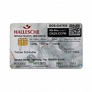 SOS-ID-Label f&uuml;r Handy bzw. Karte, KA,