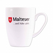 Malteser-Kaffeetasse (Haferl), wei&szlig;, VA,