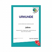 BJRK-Urkunde f&uuml;r Zeitauszeichnungen,